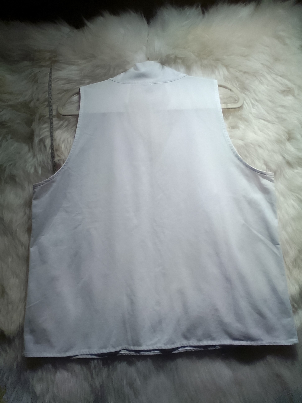 Ann Taylor White Sleeveless Draped Top - Picture 7 of 11